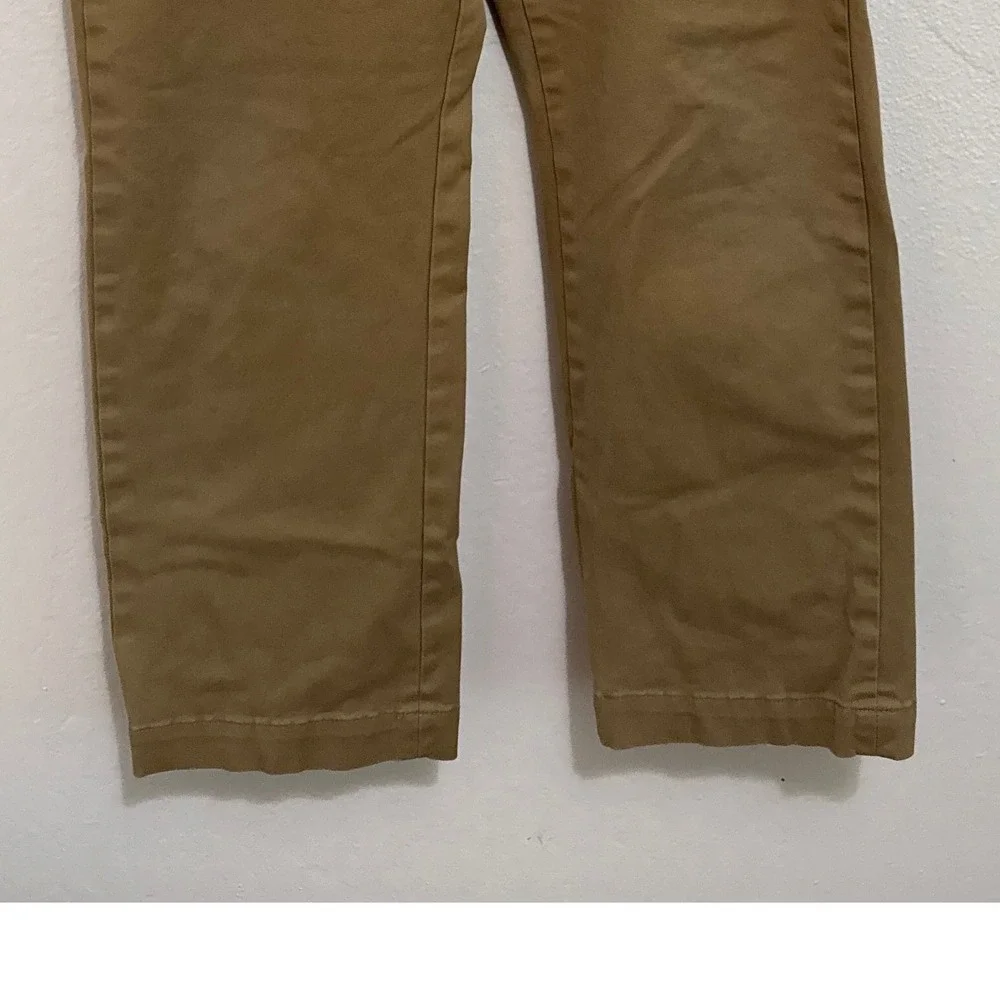 Banana Republic Men Aiden Chino 37x28 Khaki Tan Slim Stretch Cotton Preppy Offic